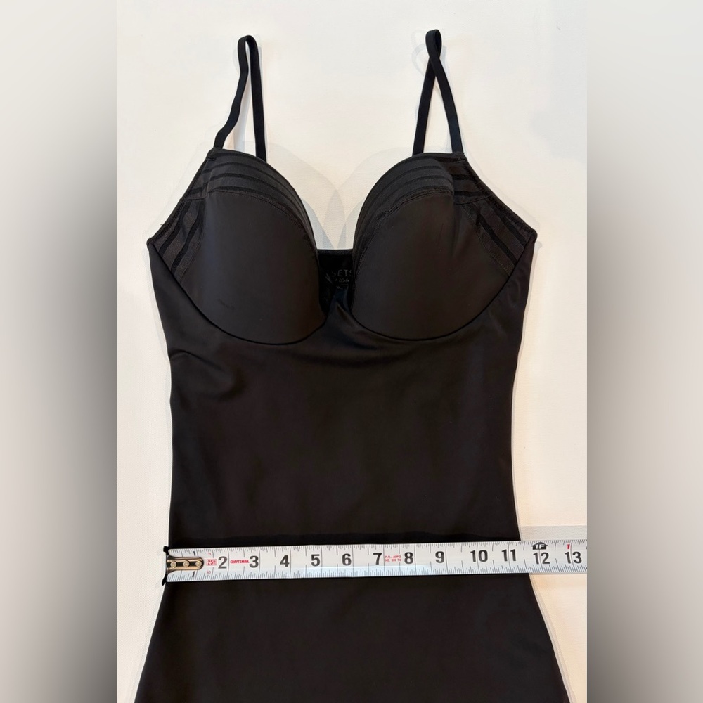 SPANX Assets Red Hot Black Shapewear Slimming Slip Dress Padded Bra XL - Picture 4 of 9